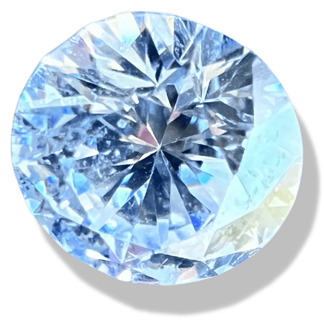 pierre de diamant taillé sur fond transparent